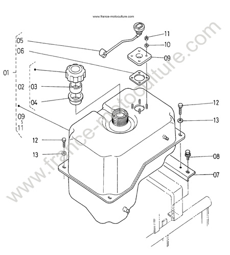 Reservoir KUBOTA T1600