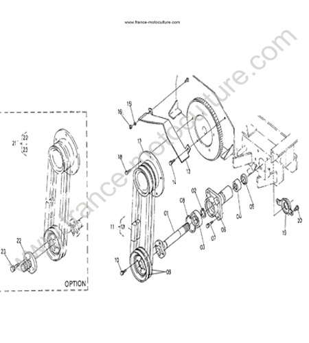 Prise force KUBOTA T1600