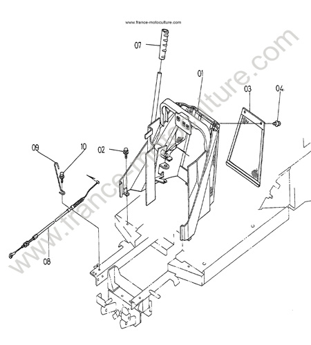 Cable prise force KUBOTA T1600