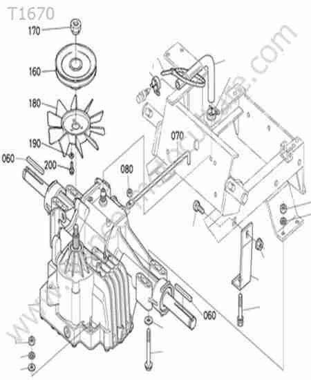 KUBOTA - T1670 : Transmission hydrostatique