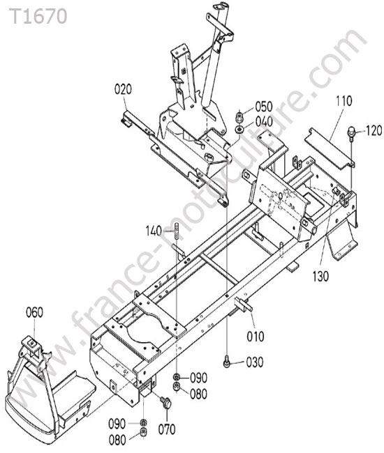 Chassis KUBOTA T1670