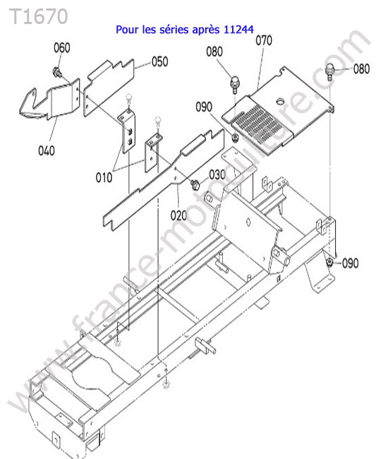 Carter chassis KUBOTA T1670