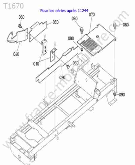 KUBOTA - T1670 : Carter chassis