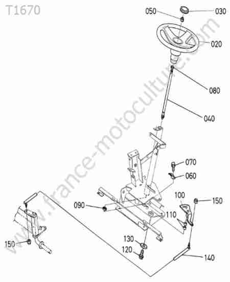 KUBOTA - T1670 : Direction