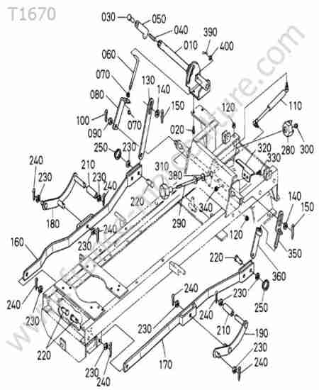 KUBOTA - T1670 : Relevage tondeuse
