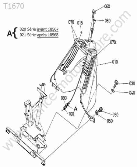 KUBOTA - T1670 : Tableau de bord