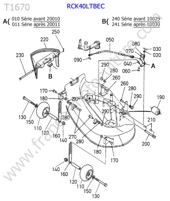 Roue jauge KUBOTA T1670