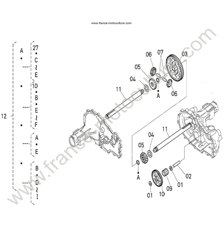 Détail HST 3 KUBOTA T1880