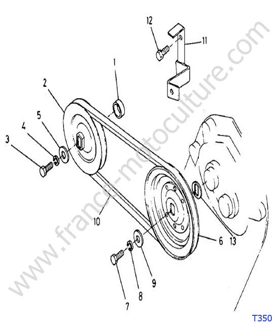 Courroie KUBOTA T350