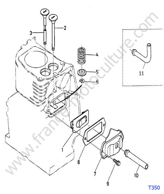 Soupapes KUBOTA T350