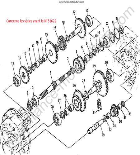 Transmission 1 KUBOTA T450