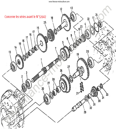 Transmission 1 KUBOTA T550
