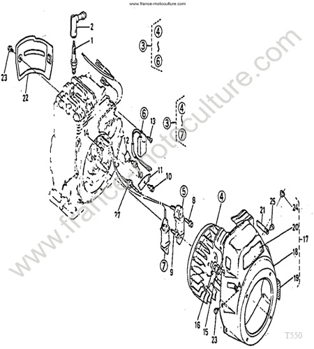 Allumage KUBOTA T550