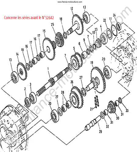 Transmission 1 KUBOTA T650