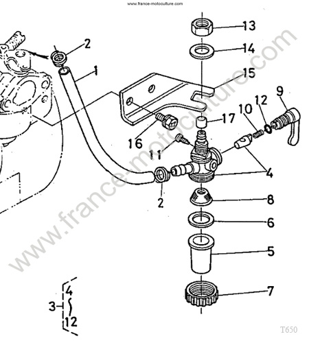 Robinet KUBOTA T650