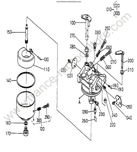 Carburateur KUBOTA TF100