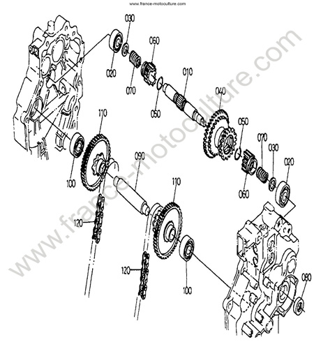 Transmission 2 KUBOTA TF100
