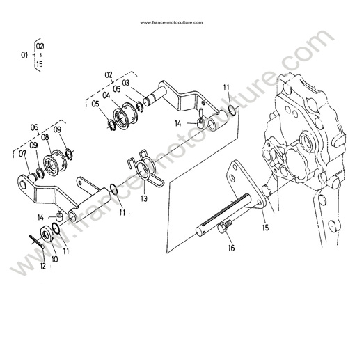 Poulie tension KUBOTA TF65