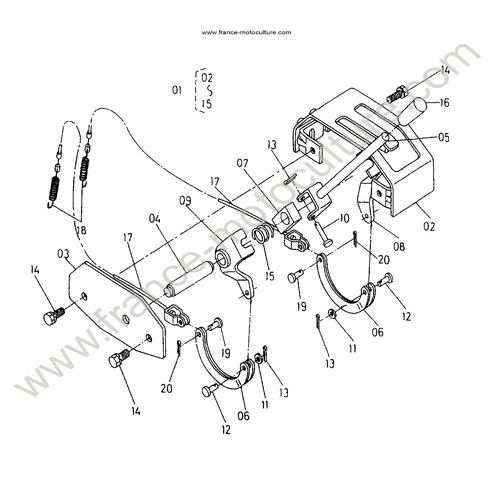 Commande embrayage KUBOTA TF65