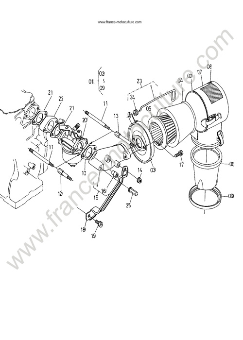 Filtre air 1 KUBOTA TF65