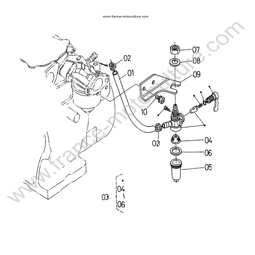 Robinet KUBOTA TF65