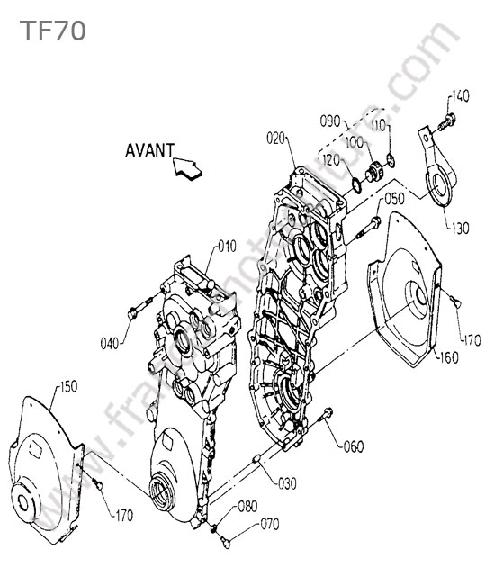 Carter transmission KUBOTA TF70