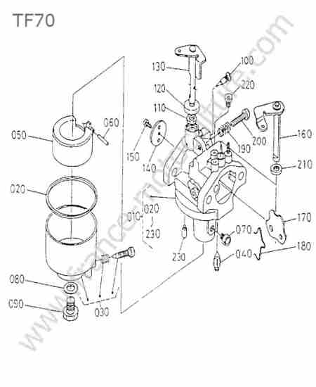 KUBOTA - TF70 : Carburateur