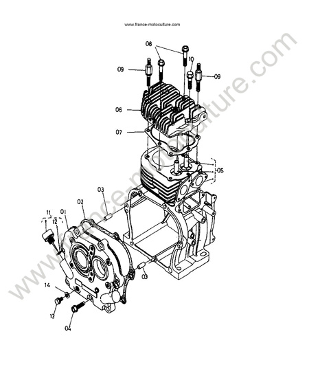 Cylindre KUBOTA TF75