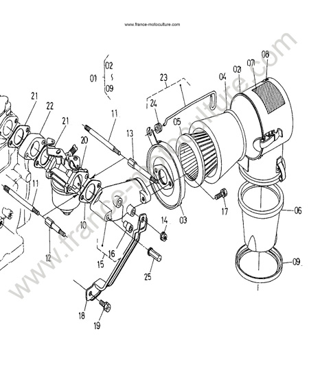 Filtre air 1 KUBOTA TF75