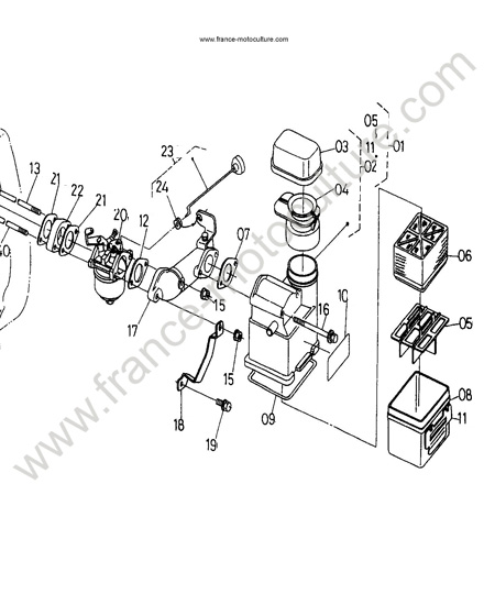 Filtre air 2 KUBOTA TF75