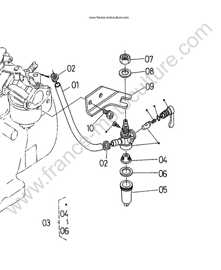 Robinet KUBOTA TF75
