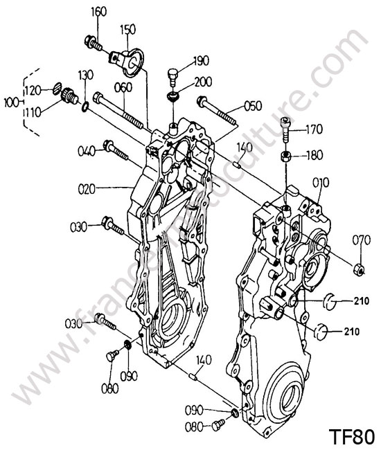 Carter pont KUBOTA TF80