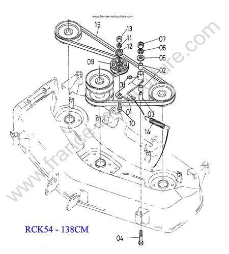 Courroie - RCK54 KUBOTA TG1860