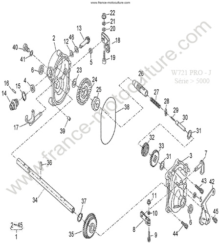 Transmission 1 KUBOTA W721PRO-J