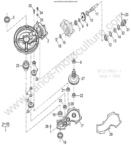Transmission 2 KUBOTA W721PRO-J