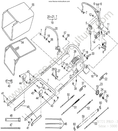 Panier / cables KUBOTA W721PRO-J