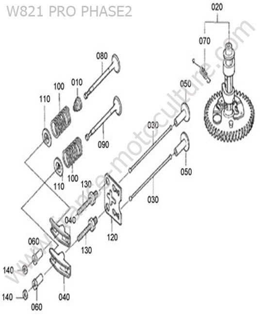Arbre a cames KUBOTA W821-PRO-2