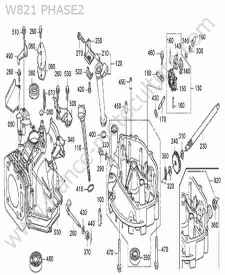 KUBOTA - W821 : Bloc moteur