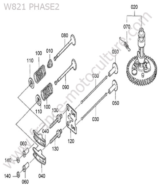Arbre a cames KUBOTA W821
