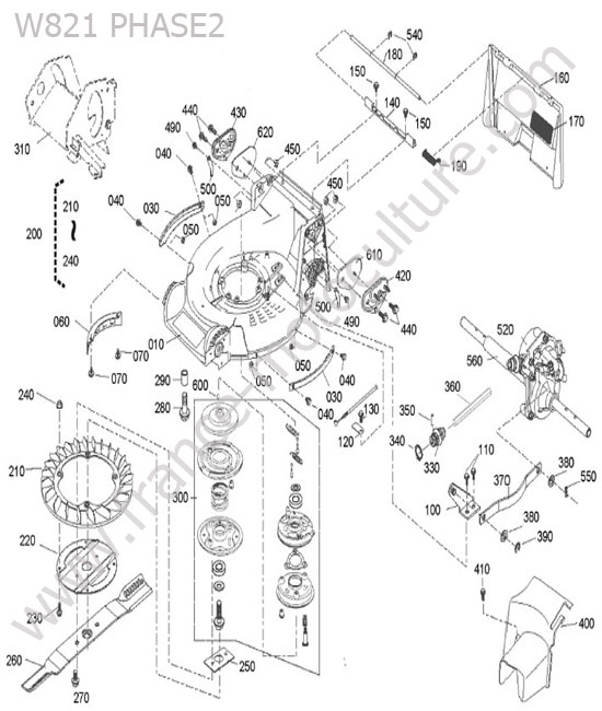 Carter / lame KUBOTA W821