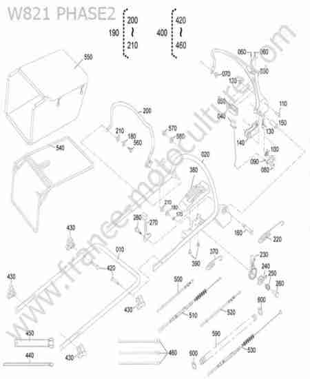 KUBOTA - W821 : Cables / leviers / panier