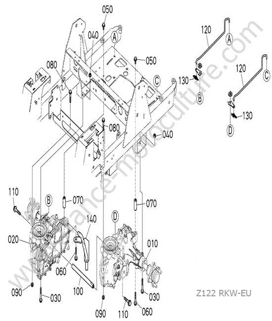 Transmission hydrostatique KUBOTA Z122