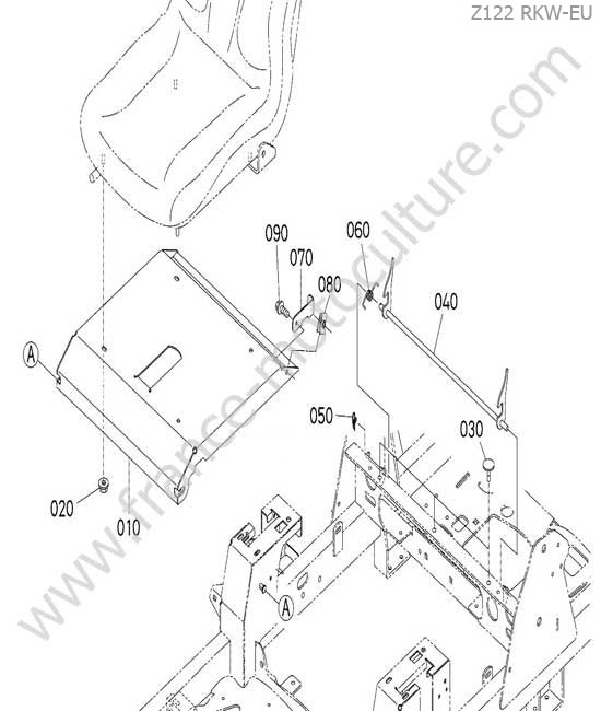 Support siege KUBOTA Z122