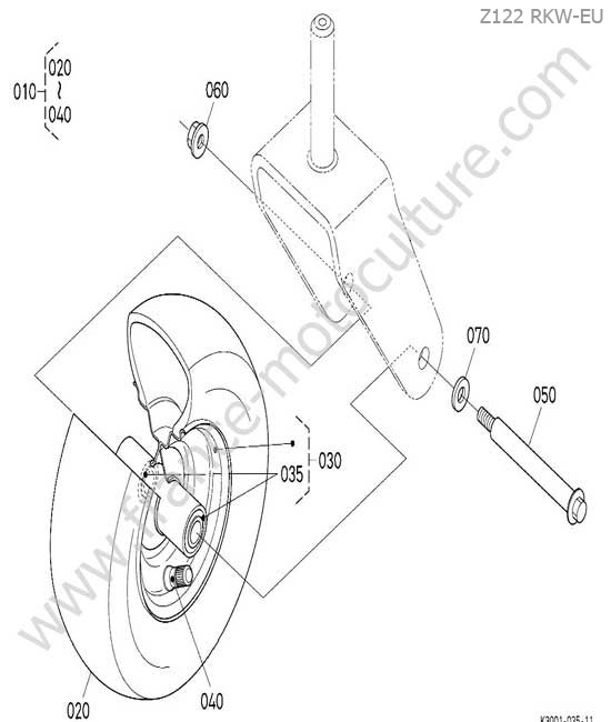 Roue avant KUBOTA Z122