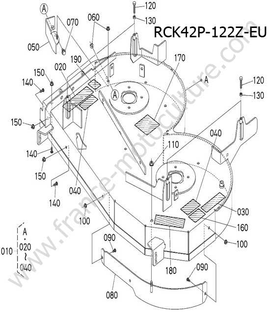 Rck42p- carter coupe KUBOTA Z122