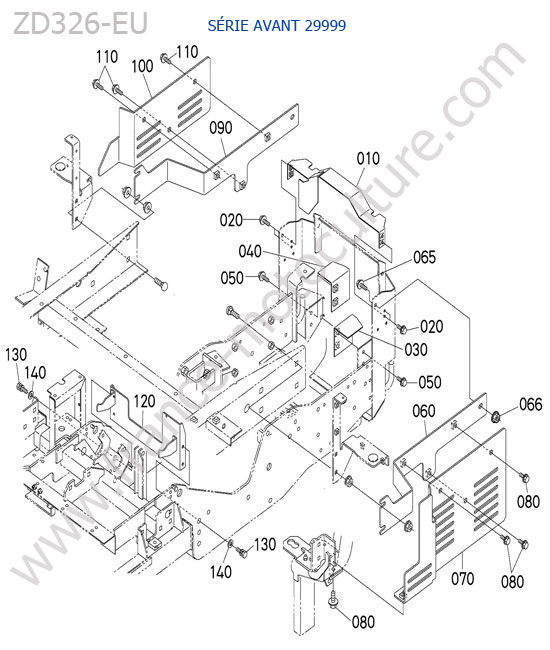 Carter chassis < 29999 KUBOTA ZD326