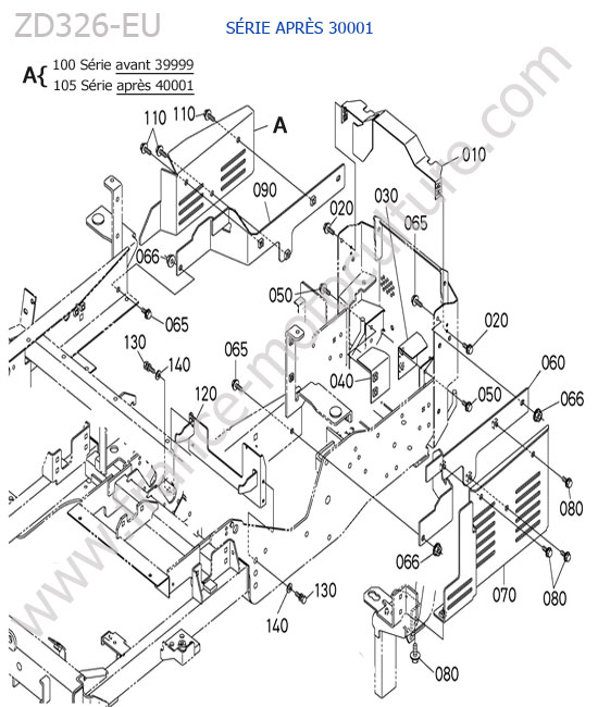 Carter chassis > 30001 KUBOTA ZD326