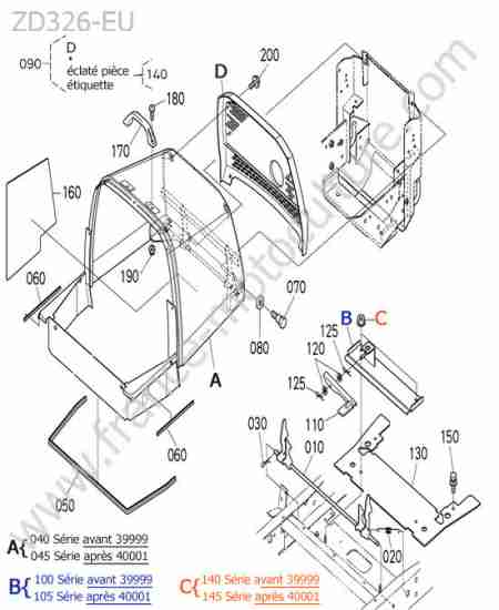 KUBOTA - ZD326 : Capot arriere