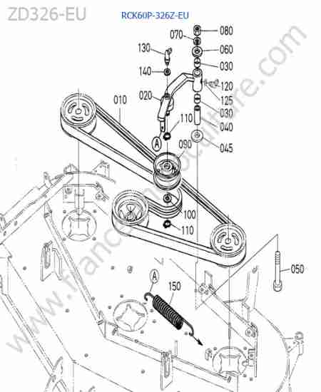 KUBOTA - ZD326 : Courroie / rck60p
