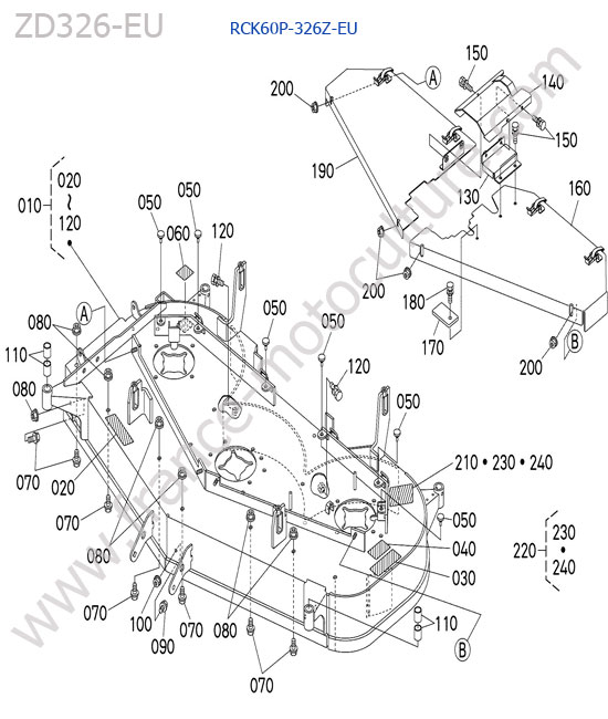 Plateau / rck60p KUBOTA ZD326